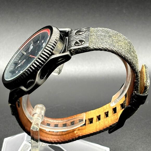 Diesel Rollcage DZ1728 Black Dial Canvas Leather Men’s Watch 46mm main image 11
